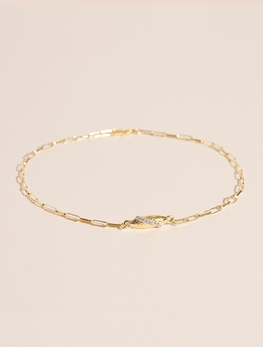 Bracelet de Cheville Be Maad Rheya Blanc
