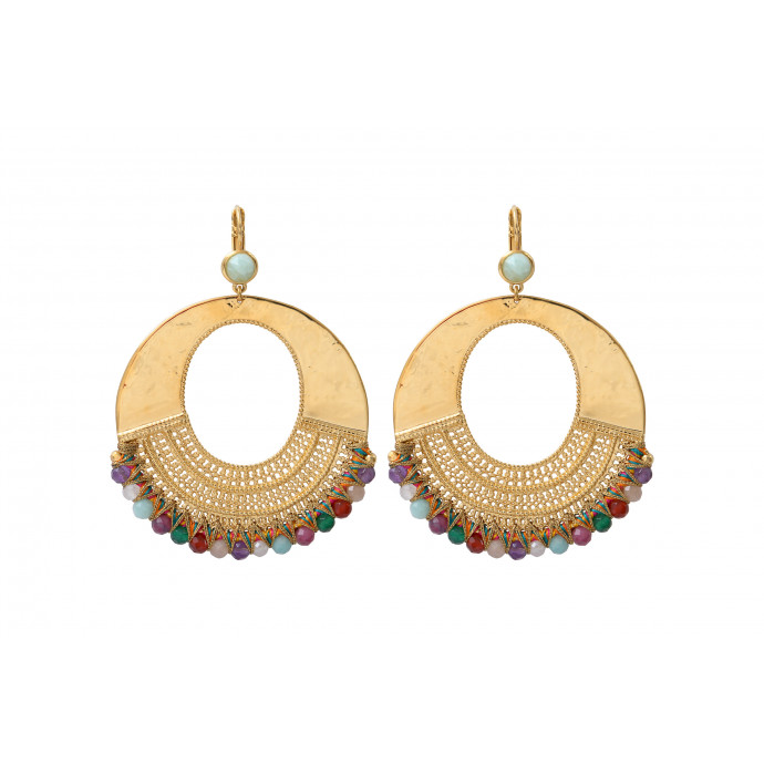 Boucles d'oreilles Satellite Silma Multicolore XL