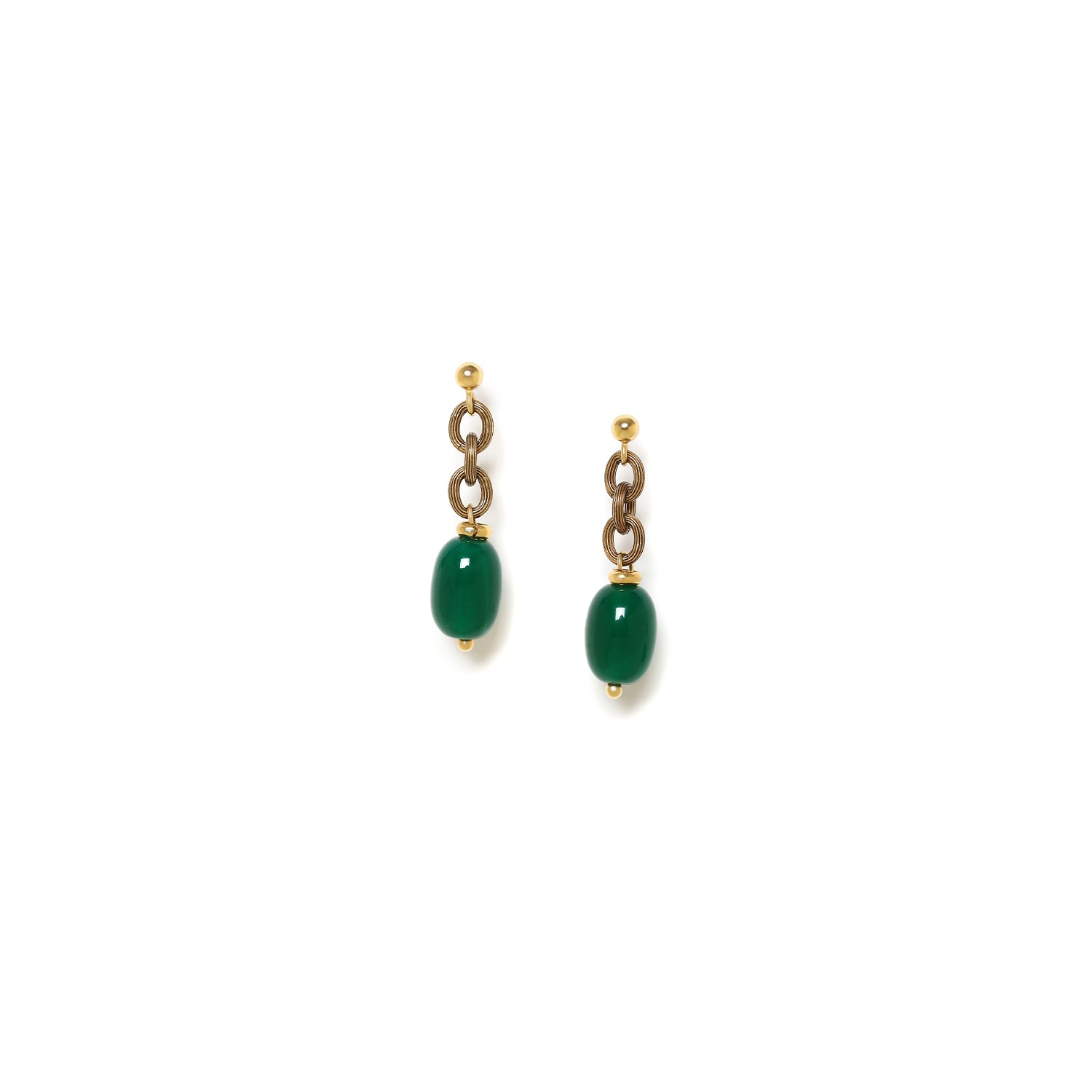 Boucles d'oreilles Nature Bijoux Agata Verde