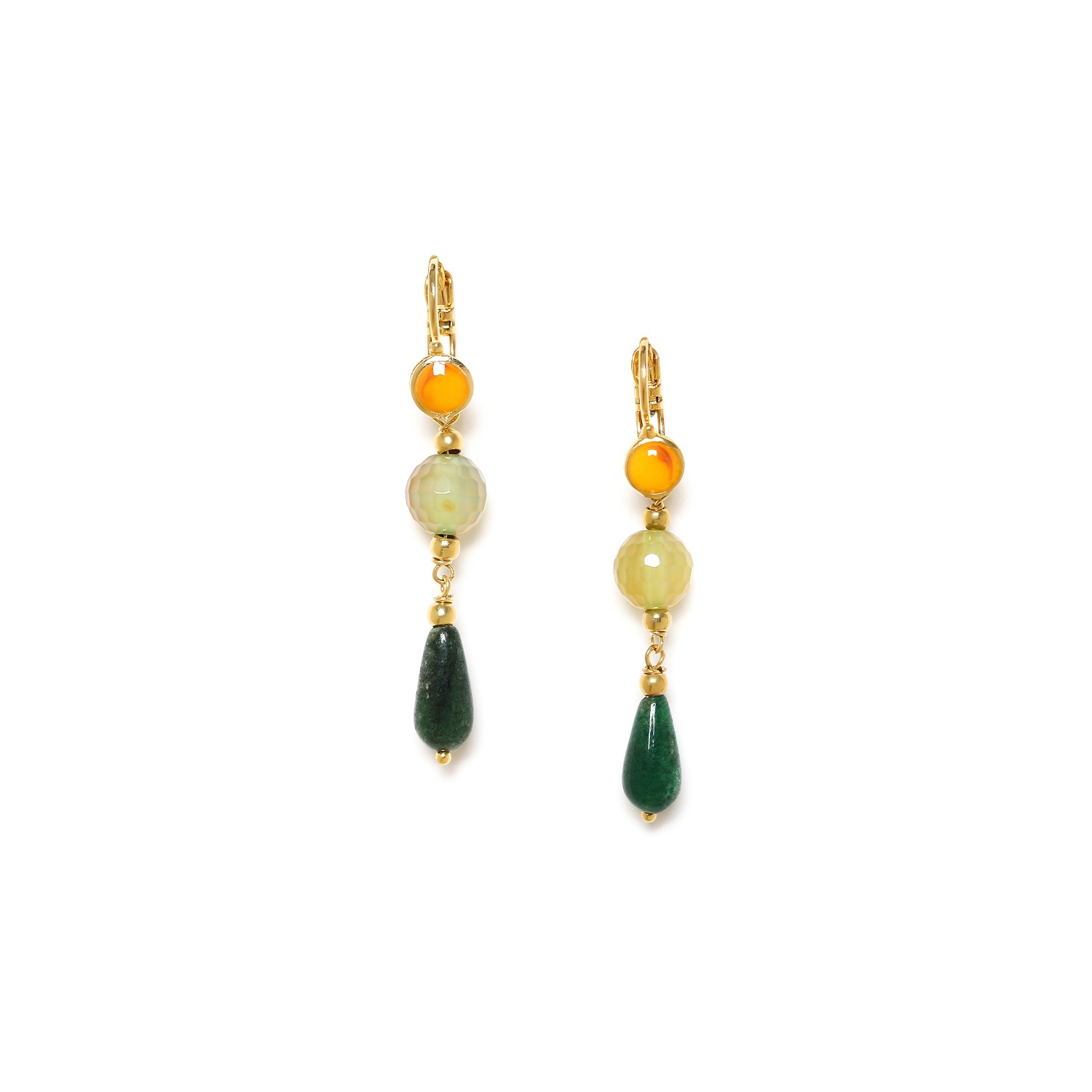 Boucles d'oreilles Nature Bijoux Agata Verde