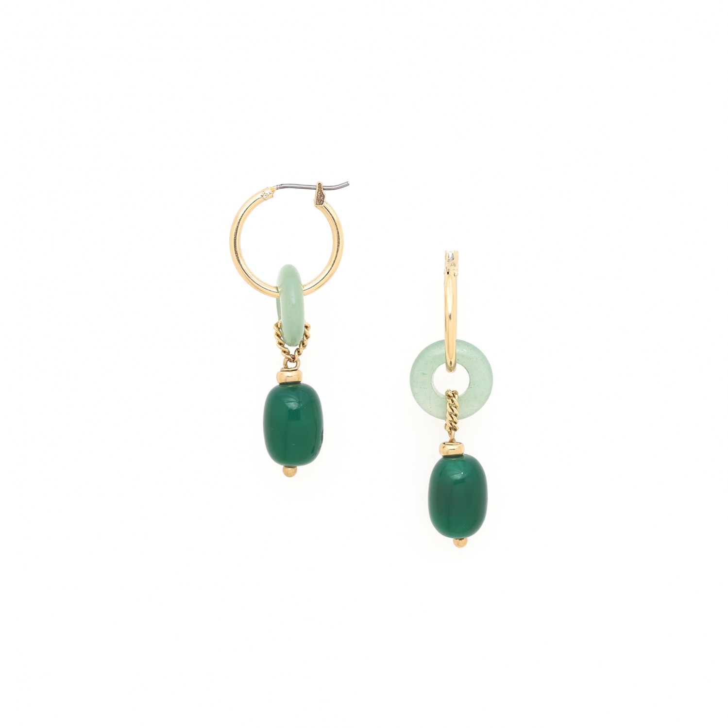 Boucles d'oreilles Nature Bijoux Agata Verde