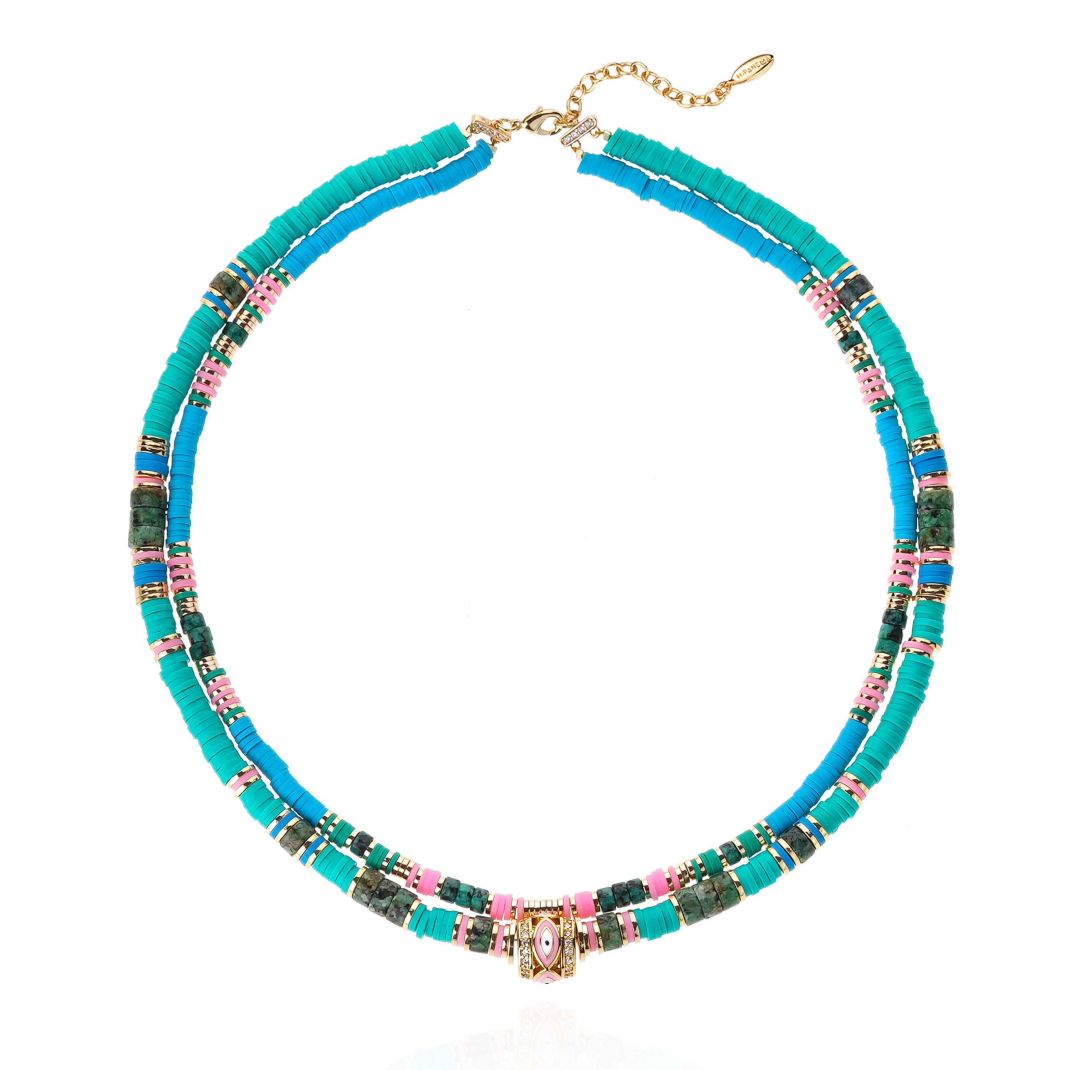 Collier Hipanema Twinsy Bleu