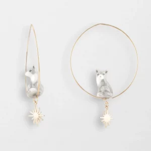 Boucles d'oreilles Nach Renard Polaire