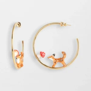 Boucles d’oreilles Nach Renard et Champignon