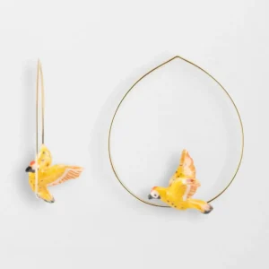 Boucles d’oreilles Nach Oiseau Pic Flamboyant